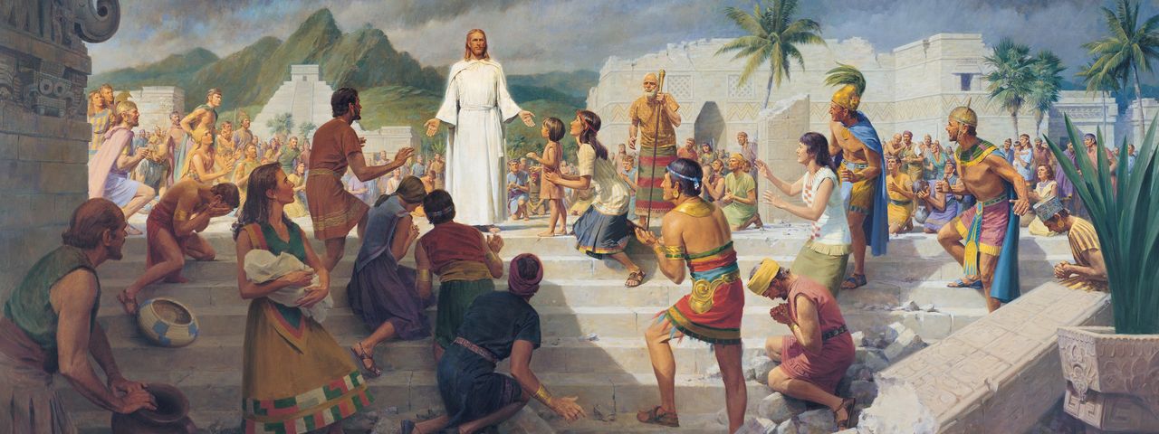 Jesucristo se aparece a las personas de las antiguas Américas en el Libro de Mormón
